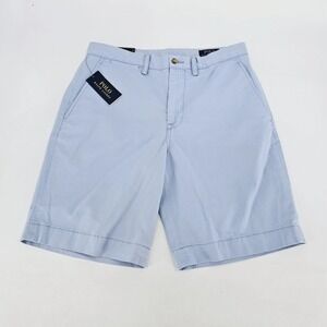 NWT‎ Men's Polo Ralph Lauren Classic Fit Flat Front Shorts~Blue~SZ 46